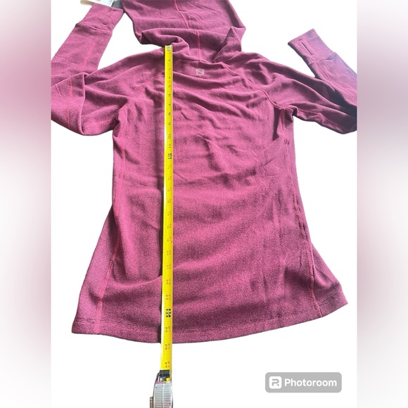 NWT Noble outfitters cozy cowl in raspberry / pink  size XS pullover - Picture 4 of 5
